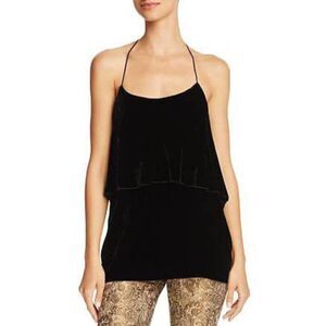 Alice + Olivia Marybeth velvet halter